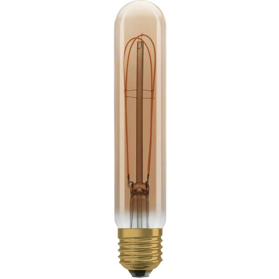 Osram LED-Leuchtmittel E27 Röhrenform in Goldfarben mit sichtbarem Filament, dimmbar, 4,8 W, 470 lm, Höhe: 16,5 cm, Durchmesser: 3,2 cm - Bild 2