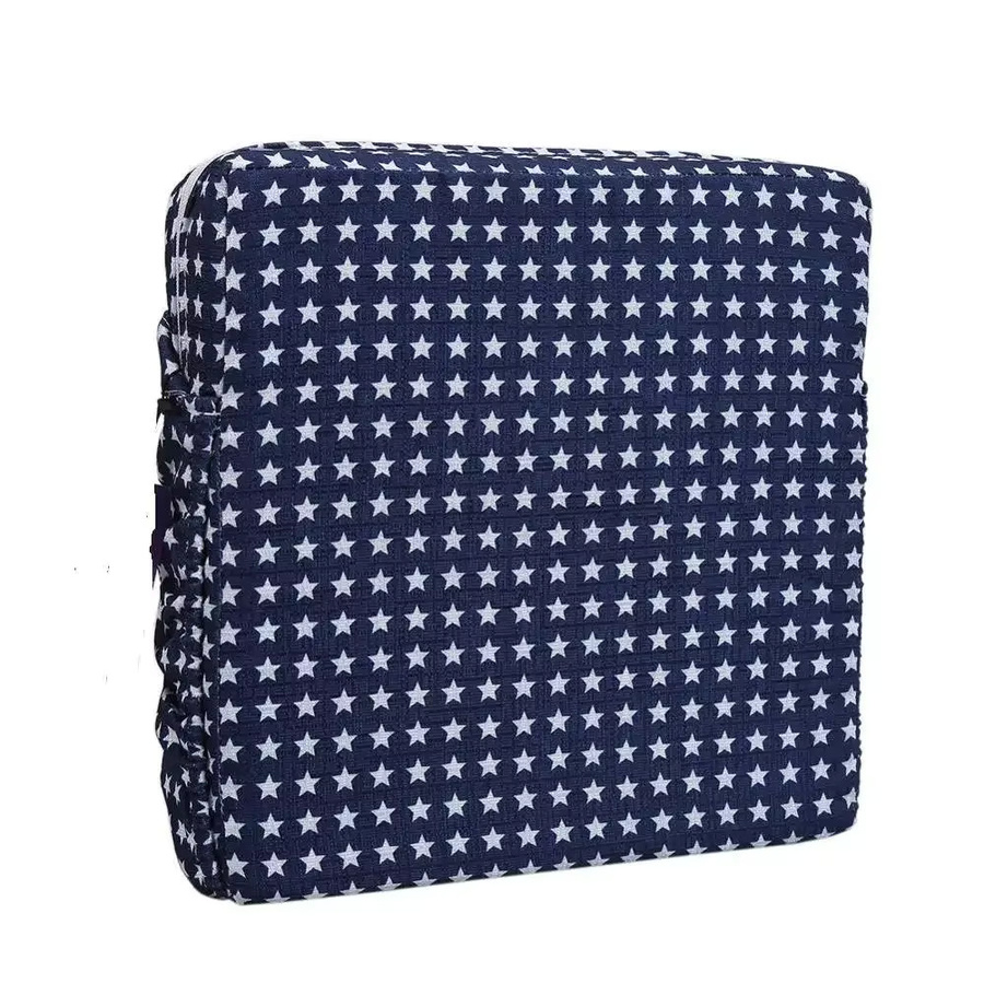 Baby Esszimmerstuhl Booster Kissen mit Hocker und Wärmeleitpad in Blau, B/T/H: 32 x 32 x 8 cm - Bild 2