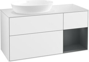 V&B Waschtischunterschrank Finion in Weiß lackiert, Breite: 120 cm, Tiefe: 50,1 cm, Höhe: 50,1 cm - Bild 1