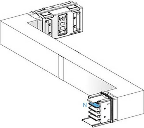 Schneider Electric KSA Z-Element KSA630DZCG41F Brandschott für Kleinverteiler, 630A, hochkant, links-rechts, weiß - Bild 1