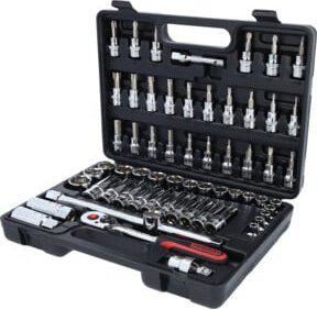 KS Tools CHROMEplus Steckschlüssel-Satz 3/8 Zoll, 61-teilig, Silber - Bild 1
