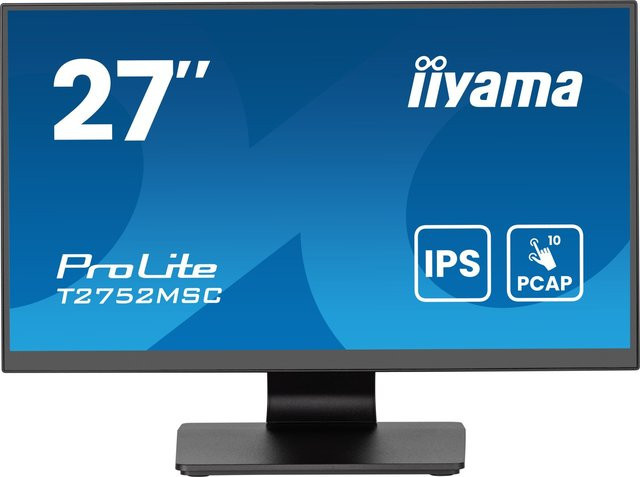 Iiyama ProLite T2752MSC-B1AG Touchscreen-Monitor, 27 Zoll Full HD, Schwarz, HDMI, DisplayPort - Bild 2