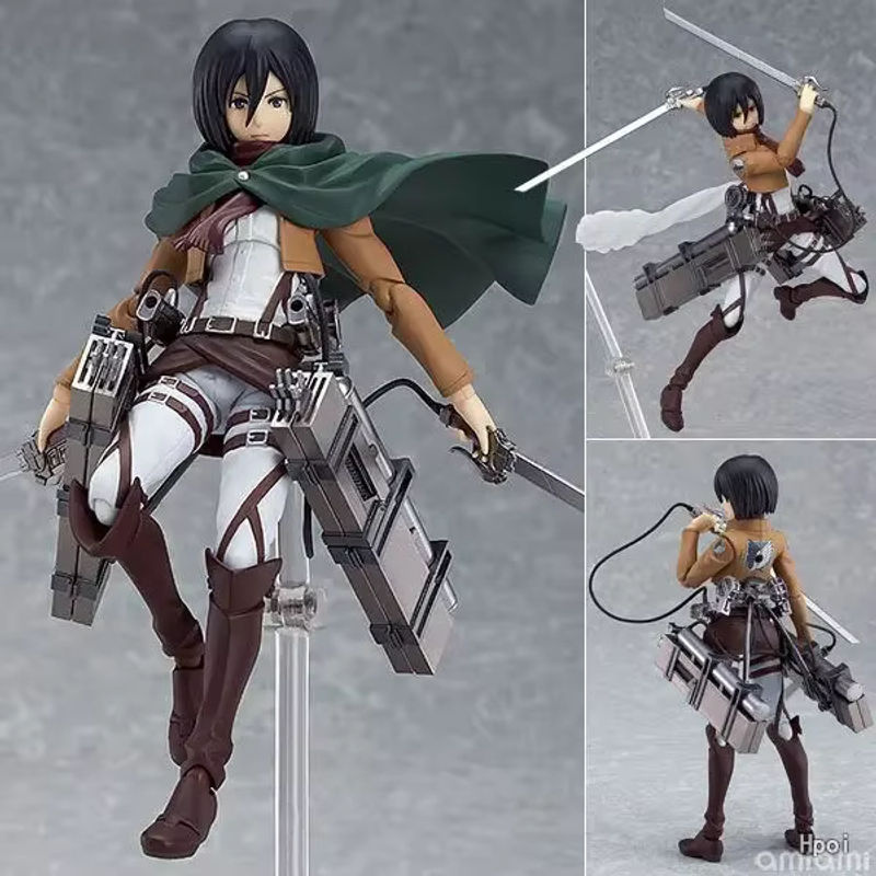 XIWANXILE Anime Figur Shingeki no Kyojin Eren Yeager Levi Mikasa Modell Puppe mehrfarbig - Bild 4