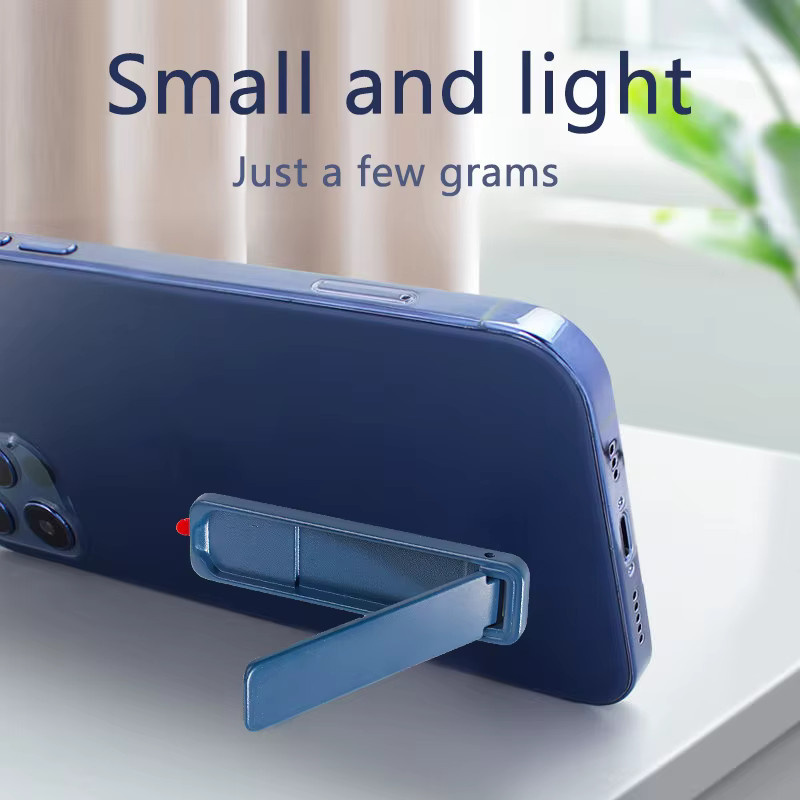 WSSHE Ultradünner zusammenklappbarer Handyhalter in Blau für iPhone Samsung und Xiaomi - Bild 2