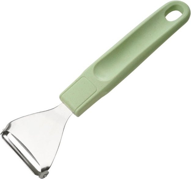 Fackelmann Ecolution Ziehschäler aus Edelstahl und Kunststoff in Grau und Grün, Länge: 18 cm - Bild 1