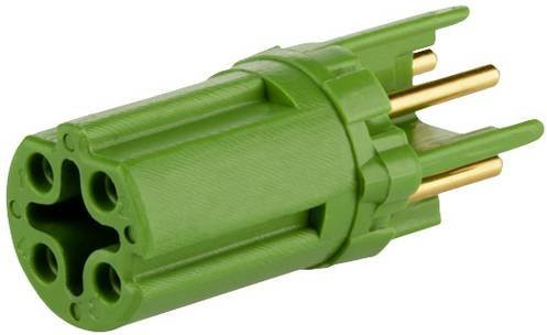 Metz Connect MMT060A115 Leiterplatteneinsatz Stecker mit 4 Polen in Grün - Bild 1