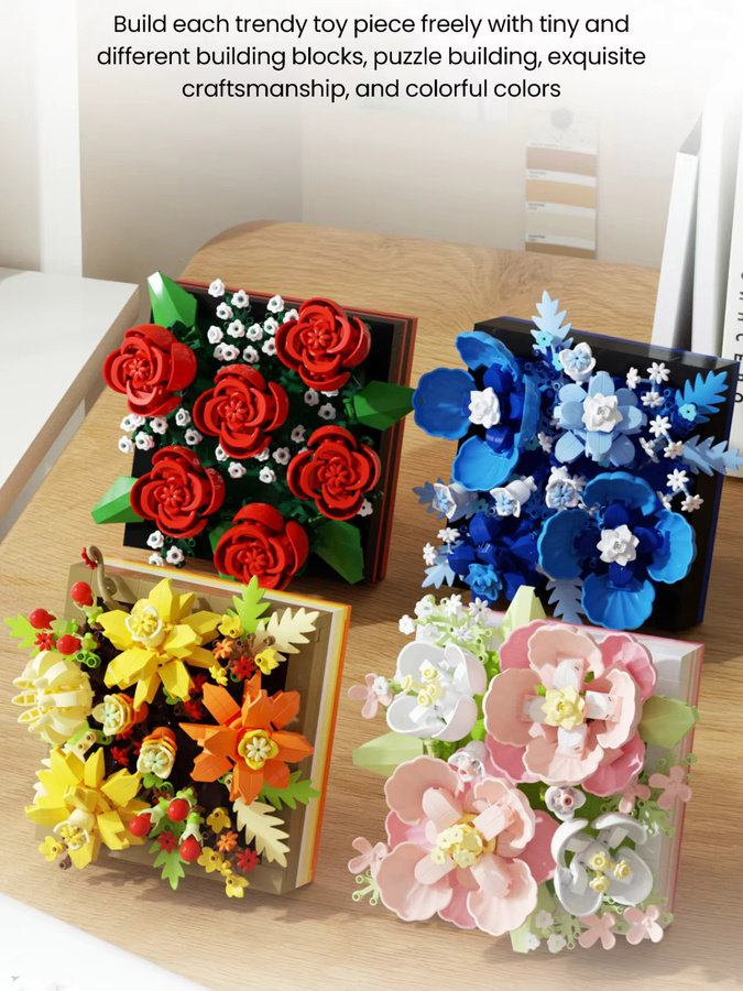 Kmoist Blume Display Rack, Micro Baustein, Sukkulenten, 3D Modell - Bild 7
