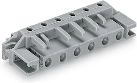 WAGO Buchsengehäuse-Platine 232 Polzahl, grau, 50 Stück, Rastermaß: 7.50 mm, 232-833/047-000 - Bild 1