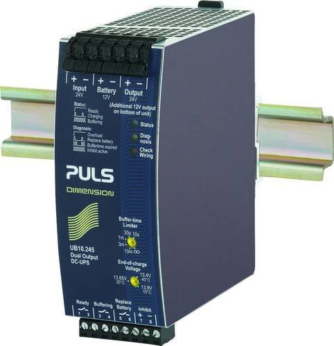 PULS UB10.245 Sicherungsmodul 24V 10A 240W Schwarz mit 1 Ausgang - Bild 1