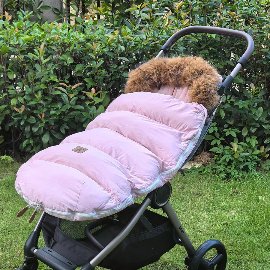 HOUSBAY Baby Kinderwagen Fußsack Universal Winddicht und Warm Schwarz oder Pink - Bild 2