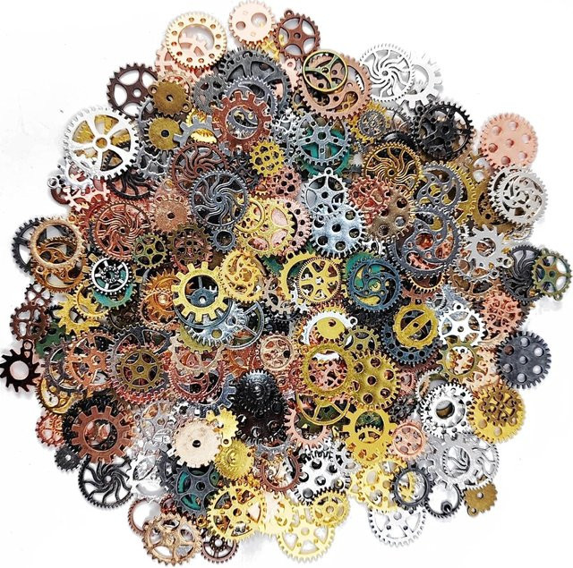 Anhänger Charms, Messing, Steampunk, Unisex - Bild 1