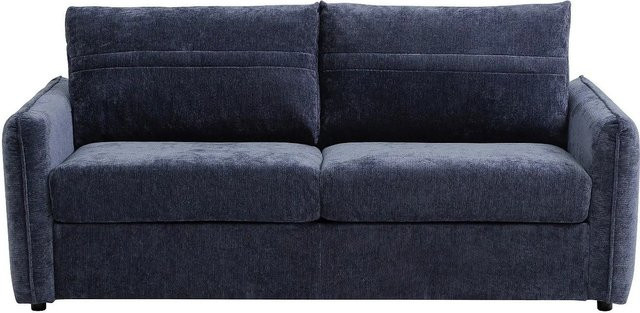 Vente-unique Schlafsofa Malogu in Blau mit Polsterung und Armlehnen, Breite: 192 cm, Tiefe: 103 cm, Höhe: 82 cm - Bild 1