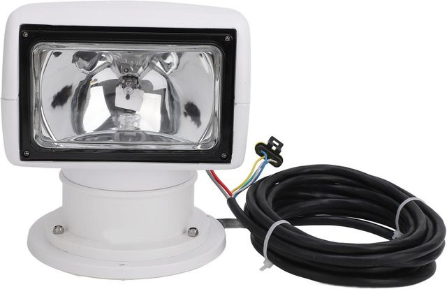 Aimo Marine-Suchscheinwerfer 100W Halogen mit Fernbedienung, IP67 Wasserdicht, 360 Grad drehbar, Weiß - Bild 1