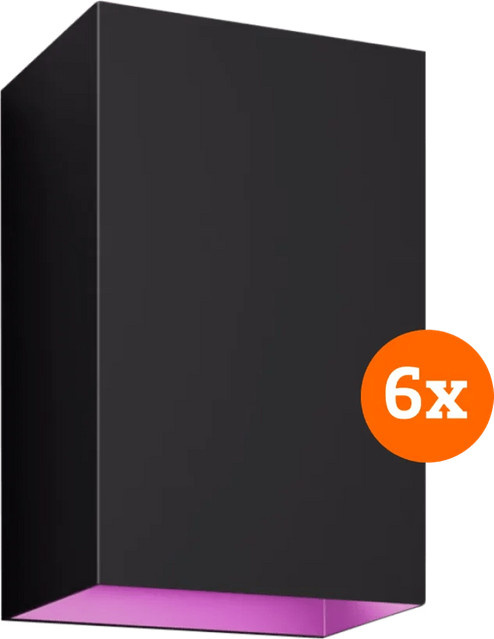 Philips Hue Resonate LED Wandleuchte Schwarz Multicolor 6er-Pack - Bild 1