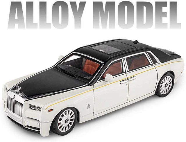 Linyi toy car Rolls Royce Phantom, Modellauto, 1:18, Metall, mit Licht und Sound, ab 18 Jahre - Bild 1