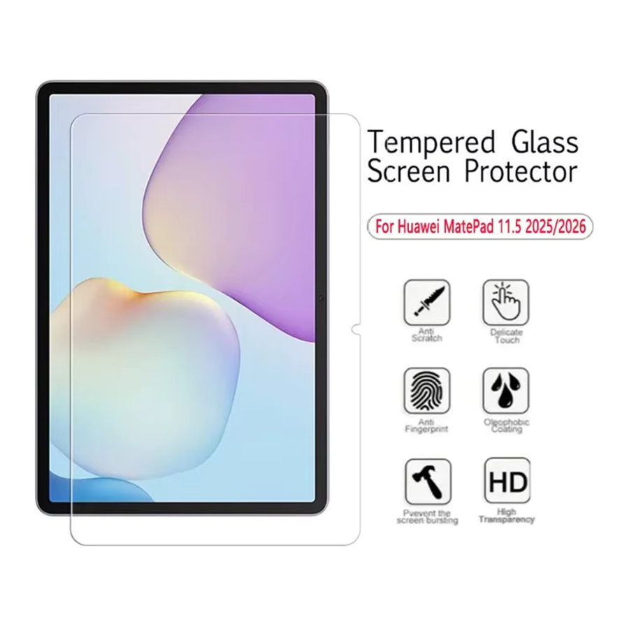 2 Stück Displayschutzfolie aus gehärtetem Glas für Huawei MatePad 11,5 2025/2026 (TXZ-W09, TXZ-W10), 11,5 Zoll, transparent - Bild 2