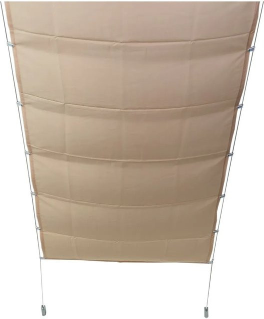 Peddy Shield Bausatz Pergola mit Sonnensegel aus Polyester in Elfenbein, Breite: 420 cm, Tiefe: 140 cm - Bild 1