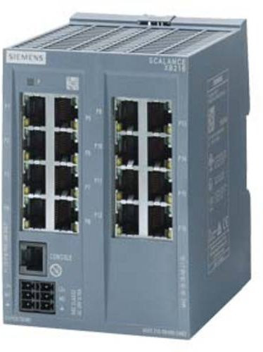 Siemens Industrial Ethernet Switch 6GK5216-0BA00-2AB2 10/100MBit/s in Grau - Bild 1