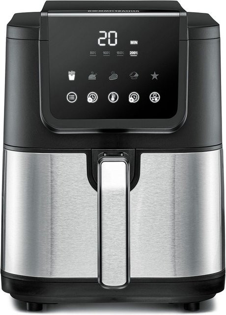 Rommelsbacher Heißluftfritteuse FRH 1500 in Schwarz und Edelstahl mit Digitalanzeige - Bild 2