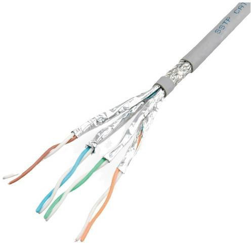 Roline Netzwerkkabel CAT 6 S/FTP Ethernet/LAN Grau 100m - Bild 1
