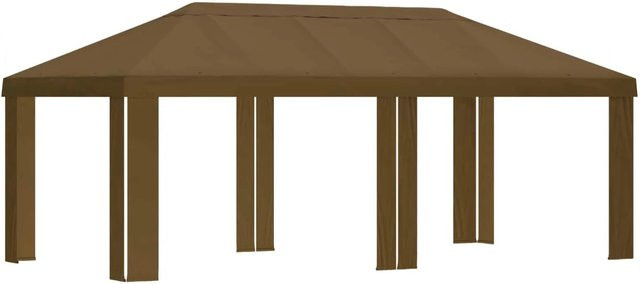 vidaXL Gazebo Abdeckung für Pavillon aus Polyester in Taupe, B: 600 cm, T: 300 cm - Bild 1
