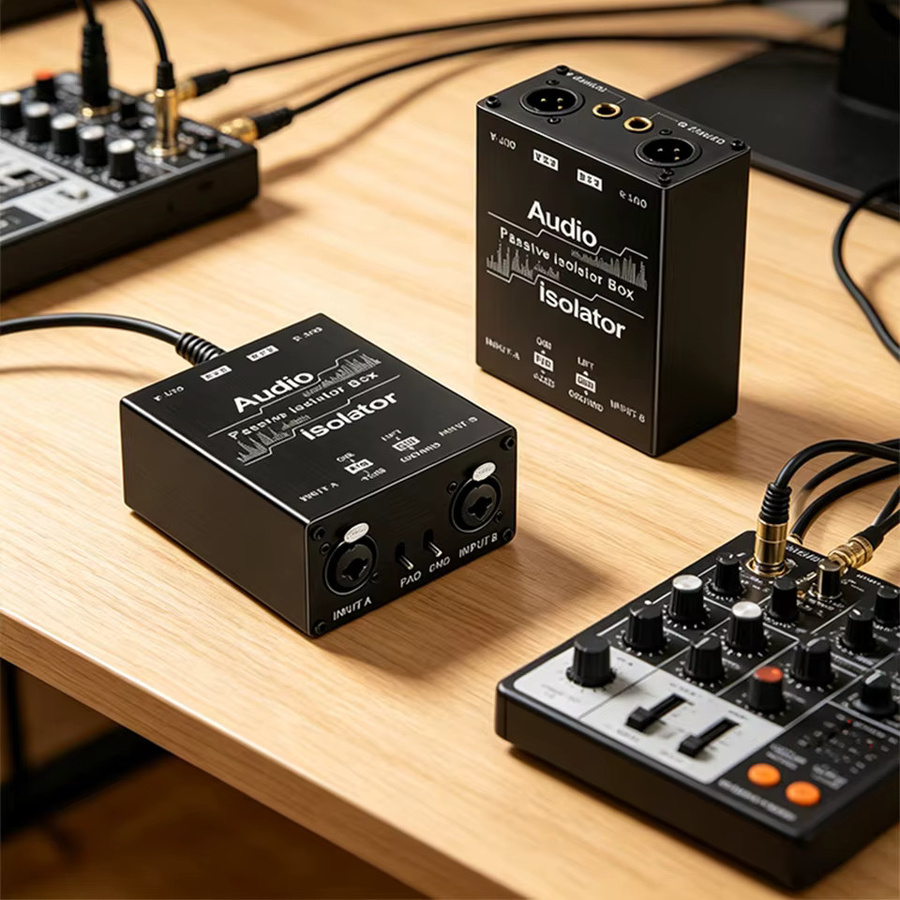 TITAK XLR-Erdungsschleifenisolator in Schwarz: Zweikanaliger Stereo-Audio-Rauschfilter und Hum-Eliminator für Heimstereoanlagen, Auto-Audio und Studiolautsprecher - Bild 5