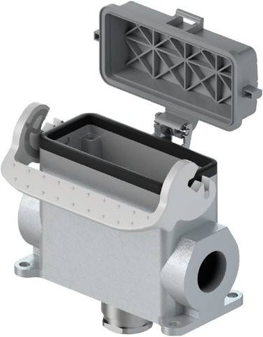 Wieland Electric Gehäuseunterteil 76.347.4035.0 in Grau aus Aluminium - Bild 1