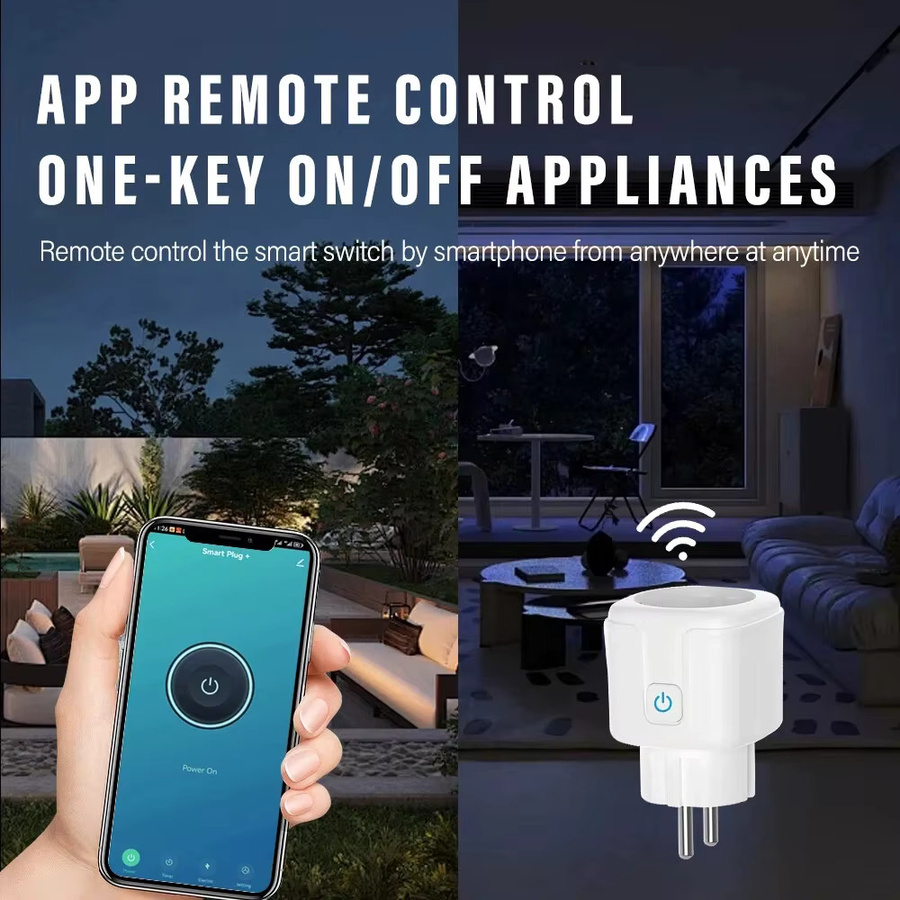 Intelligente Steckdose mit Stromüberwachung für Tuya Smart Life und App-Sprachsteuerung, wählbare Version als Zigbee 3.0 oder WLAN-Adapter, EU-Stecker, in Weiß oder Beige - Bild 3