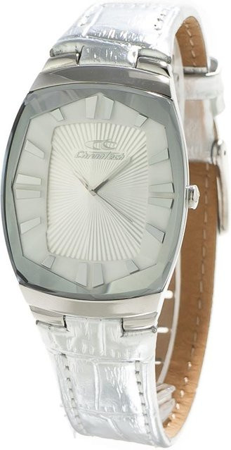 CHRONOTECH Armbanduhr, Quarz, Edelstahl, Weiß, Damen - Bild 1