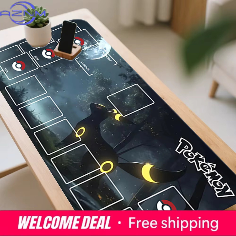 Potdemiel Pokémon Night Scene Umbreon Playmat, Gaming-Schreibtisch-Mauspad - Bild 5