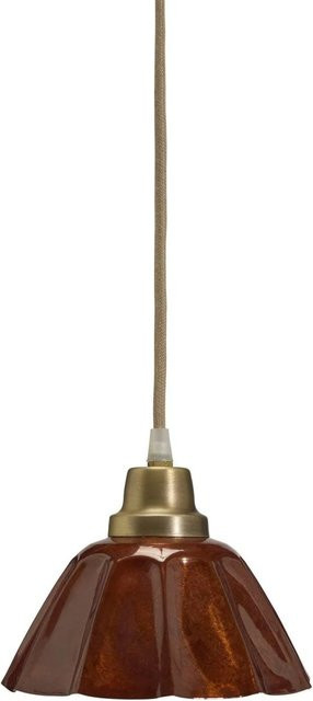 PR Home Emmi Kleine Pendelleuchte in Terrakotta und Messing im Vintage-Stil - Bild 1