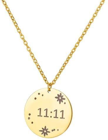 Wucifang Jewelry Halskette, Edelstahl, Gold, Anhänger, Damen, 45cm - Bild 1