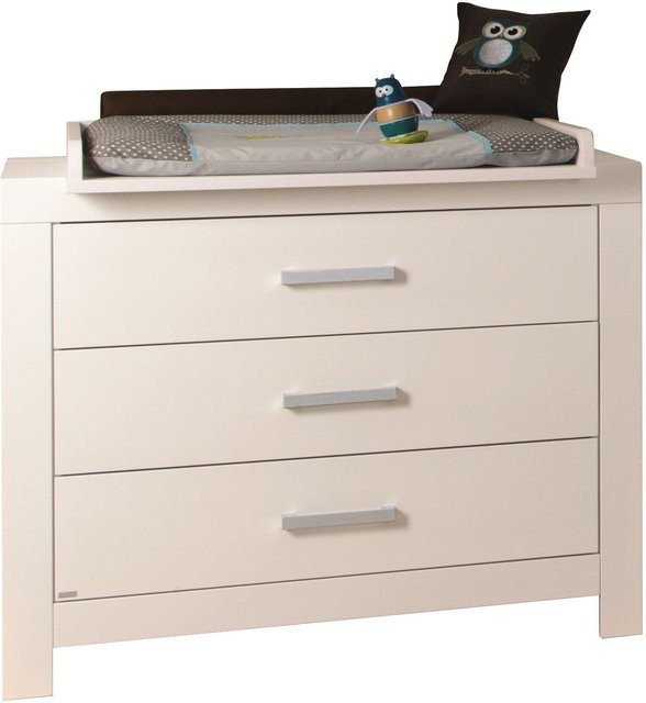Wickelkommode PAIDI FIONA in Weiß für Babyzimmer und Kinderzimmer, B/T/H: 92 x 55 x 110 cm - Bild 1