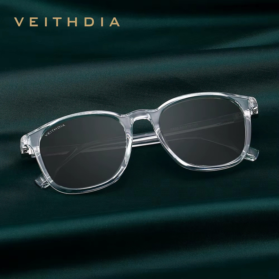 VEITHDIA V7520 Sonnenbrille, Unisex, Vollrand, Square, TR90, polarisiert - Bild 2