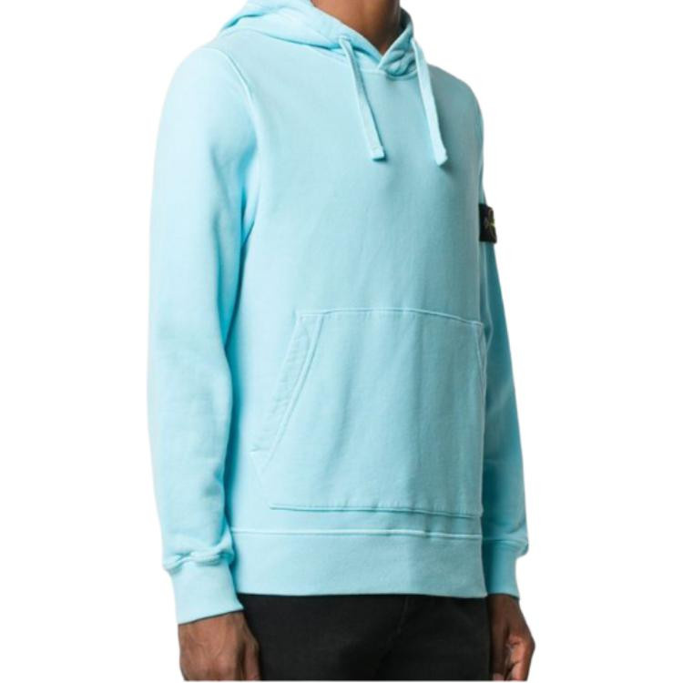 Stone Island Pullover mit Kapuze, Langarm, Sweatshirt, Herren, Himmelblau - Bild 2