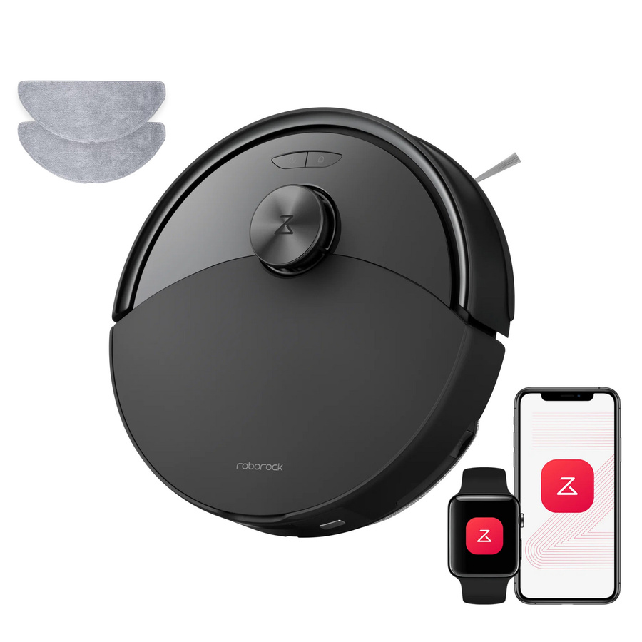 Roborock Q10 S5 Set Saug- und Wischroboter in Schwarz mit zusätzlichem Wischtuch - Bild 1