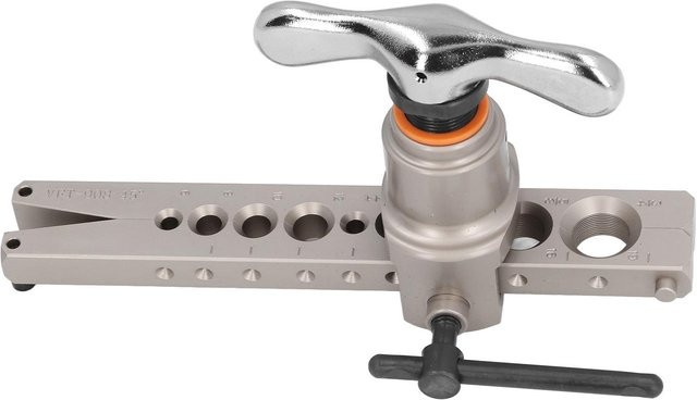 Aimo Rohrbiegezange und Aufweiter Set für Kupferrohre 45 Grad aus Aluminiumlegierung in Silber, passend für 6mm, 9mm, 10mm, 12mm sowie 3/8, 1/2, 5/8 und 3/4 Zoll für Löt- und Bördelarbeiten - Bild 1