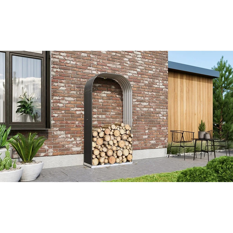 Vitavia Kaminholzregal Ardor 401 in Granit, B/T/H: 99 x 40 x 200 cm - Bild 5