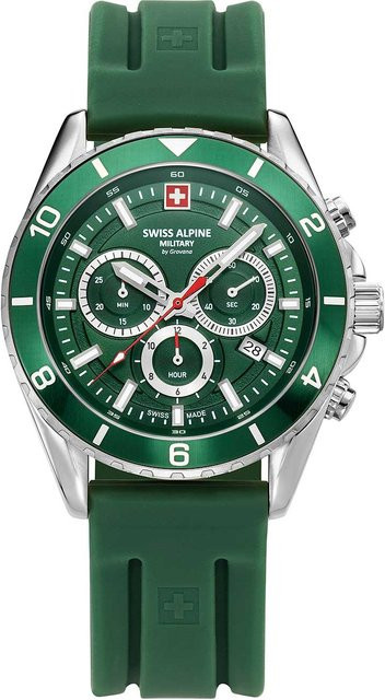 Swiss Alpine Military Chronograph, Quarz, Edelstahl, 43 mm, Herren - Bild 1