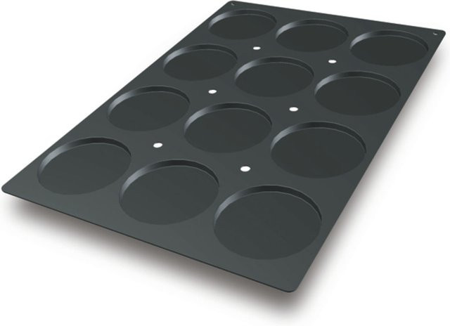 Schneider Silikonbackform Biskuit Schwarz mit 112 ml Volumen, B/T/H: 60 x 40 x 12 cm - Bild 1