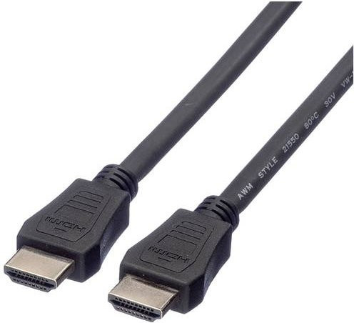 Value HDMI Anschlusskabel 4K UHD Schwarz, Länge: 5,00 m - Bild 1