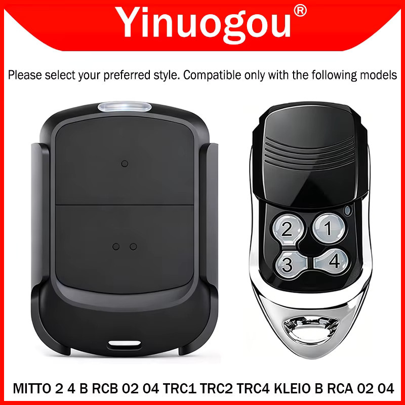 Kleio RCA TRC Fernbedienung für elektrische Tore, 433,92 MHz, Schwarz - Bild 2