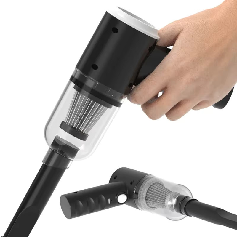 Tragbarer Handheld Auto Staubsauger für Fahrzeuge und Haushalt in Schwarz - Bild 4