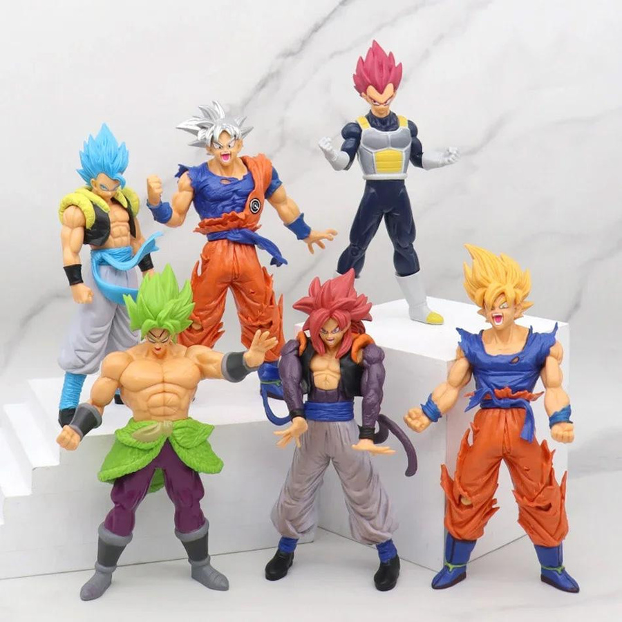 Yiran toy 1 Dragon Ball Z Anime Actionfigur Son Goku Broly Vegeta 17-18cm - Bild 2