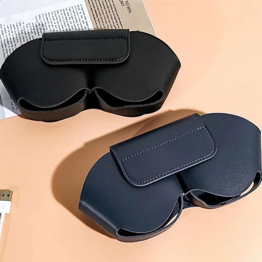 Schutzhülle aus Protein-Leder für Apple AirPods Max und P9 Kopfhörer in Blau - Bild 2