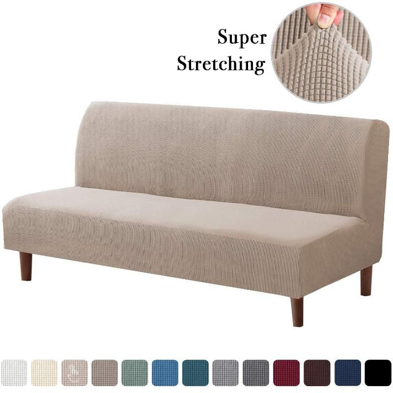 RTTIME Elastischer Sofa-Bettbezug in Lila mit Jacquard-Stretch-Material für moderne Sofas - Bild 5