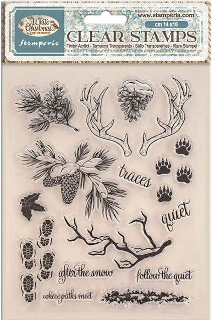 Stamperia Clear-Stamps White Christmas durchsichtige Silikonstempel - Bild 1