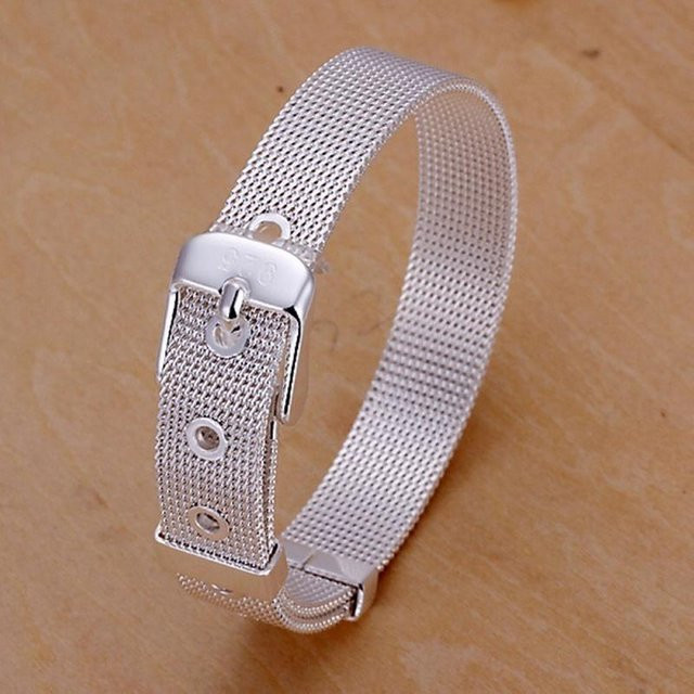 Wucifang Jewelry Armband Kette, 925 Silber, Unisex, gray - Bild 1