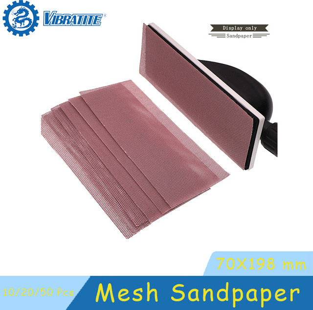 Klett-Mesh-Schleifpapier Set für Holz, Körnung 80–1000, staubfrei und anti-blockierend zum Trockenschleifen und Polieren, B: 19,8 cm, H: 7,0 cm - Bild 1