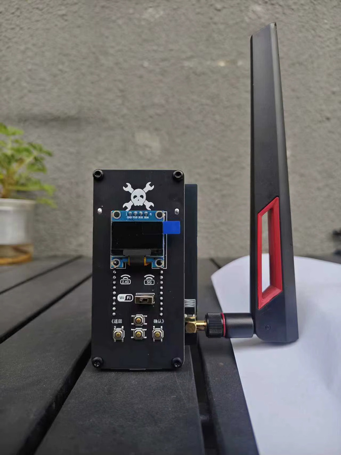 LZJV Dual-Band WLAN-Scanner BW16 Netzwerk-Kommandant Drahtloses Test- und Entwicklungsboard mit Antenne in Schwarz - Bild 3